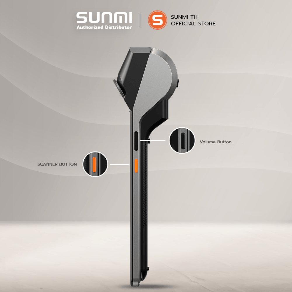 เครื่อง POS พกพา SUNMI V3 [รุ่น SCANNER] จอสัมผัส 6.75 นิ้ว ANDROID 13 รองรับแอปเดลิเวอรีและเครื่องพิมพ์ใบเสร็จและสแกนเนอร์ในตัว (แถมฟรีระบบขายหน้าร้าน)_5